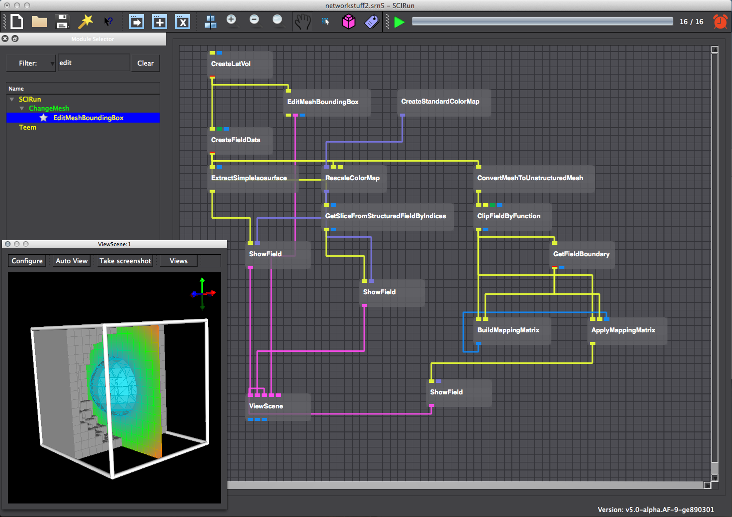 Connect all the modules for mapping and visualize the output.